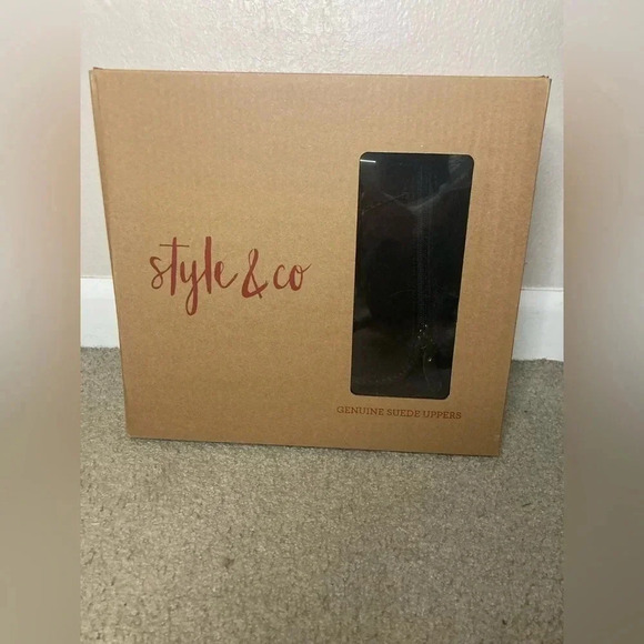 NIB Style & Co Maevee Winter Booties Created for Macy’s Black Size 9 Boots - Picture 7 of 10